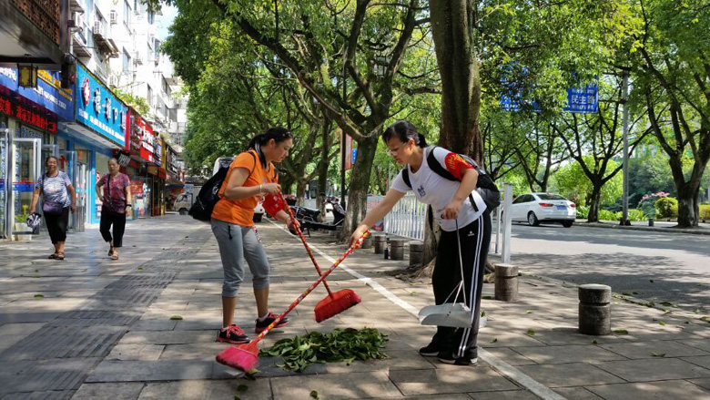 党员进社区义务劳动2
